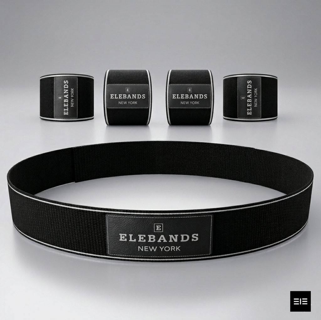 SPORT WEIGHT BANDS: FULL BODY (Black Band/White Stripe, 5)